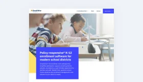image of enrollwise marketing site homepage