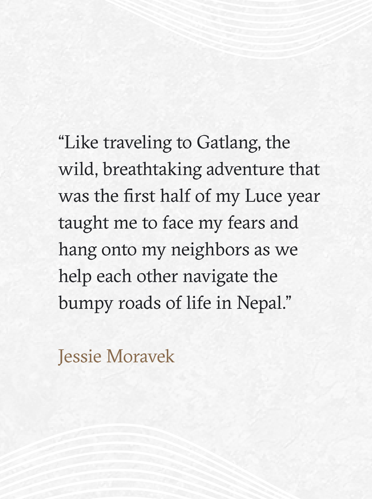 Henry Luce Foundation website quote from jessie moravek screenshot